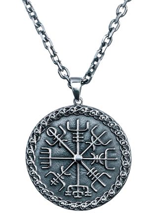 Northern Viking Jewelry Vegvisir hänge NVJ-H-RS024
