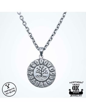 Northern Viking Jewelry Rune Tree Of Life hänge NVJ-H-RS027