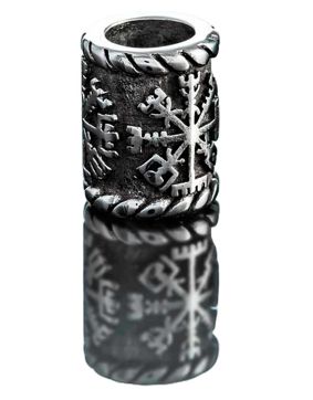 Northern Viking Jewelry Vegvisir skäggsmycke NVJHE007