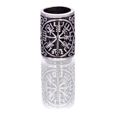 Northern Viking Jewelry Silver Vegvisir skäggsmycke NVJHE027