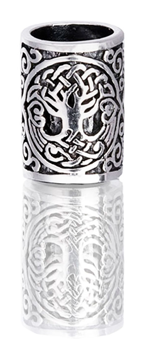 Northern Viking Jewelry Silver Yggdrasil skäggsmycke NVJHE029