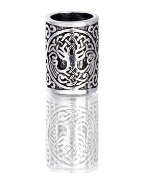 Northern Viking Jewelry Silver Yggdrasil skäggsmycke NVJHE029