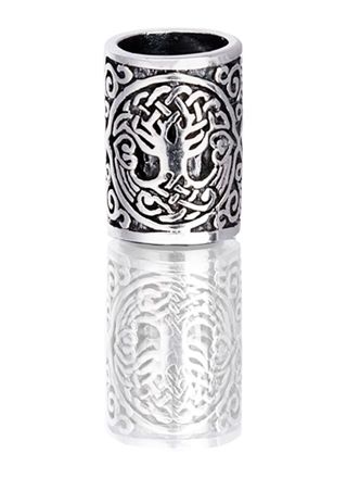 Northern Viking Jewelry Silver Yggdrasil skäggsmycke NVJHE029
