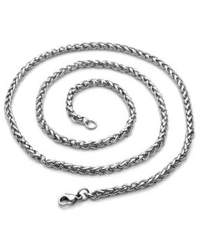 Northern Viking Jewelry Wheat Chain Link NVJKE005 halsband