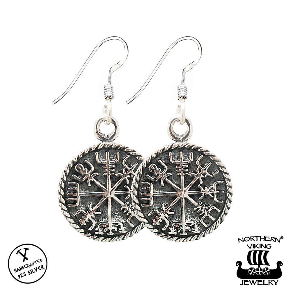 Northern Viking Jewelry Vegvisir örhängen NVJKK030