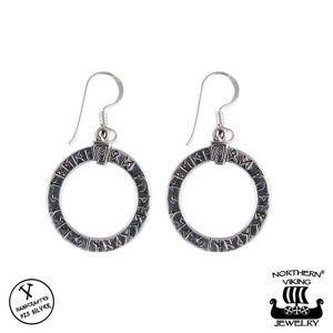 Northern Viking Jewelry The Wheel of Wisdom örhängen NVJKK035 main product photo