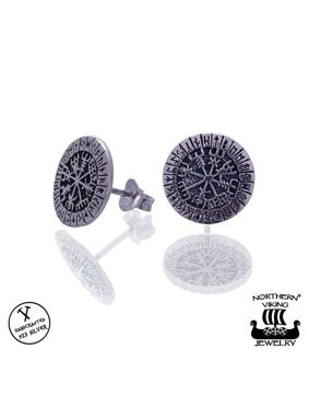 Northern Viking Jewelry Rune Vegvisir örhängen NVJKK037