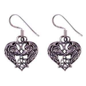 Northern Viking Jewelry Heart Wolf örhängen NVJKK038 main product photo