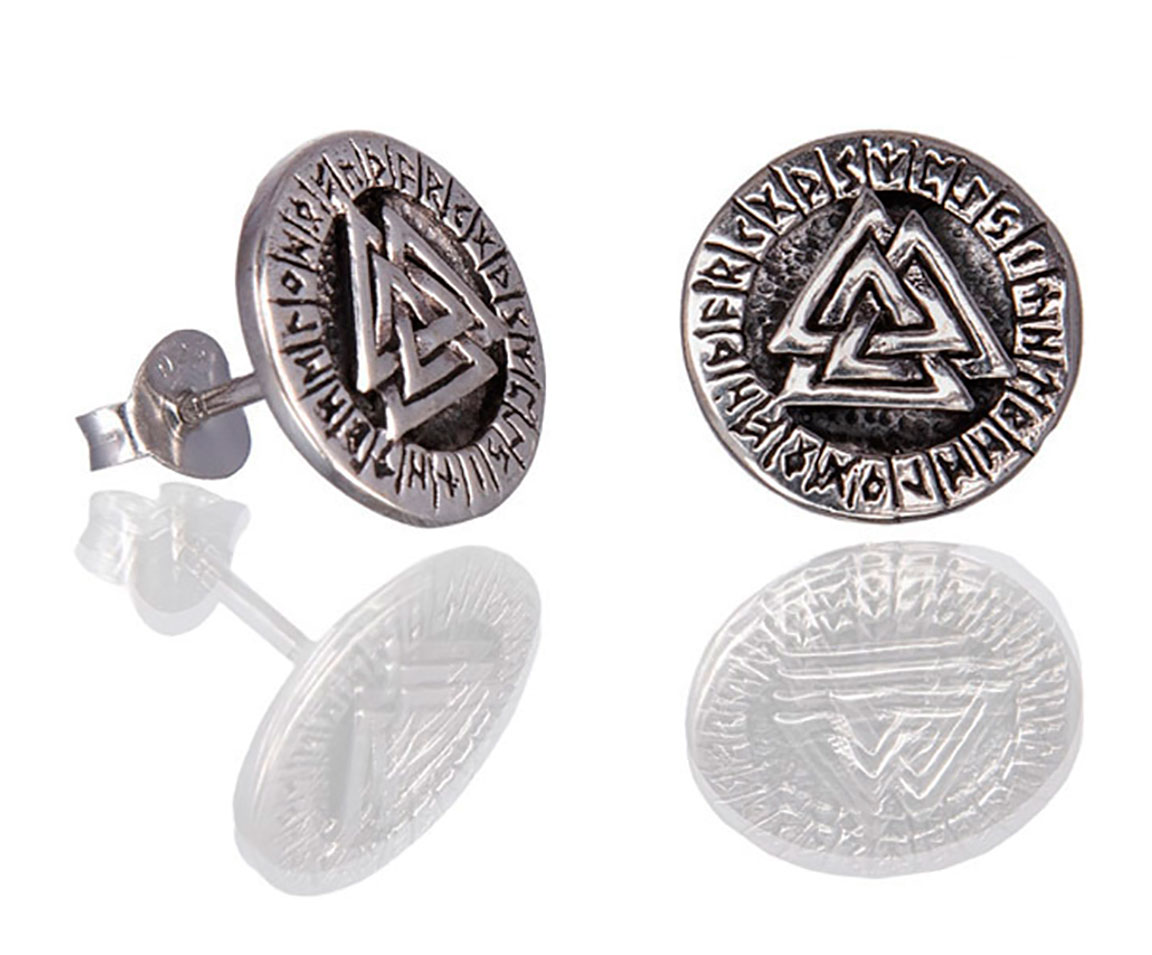 Northern Viking Jewelry Runa Valknut örhängen NVJKK042