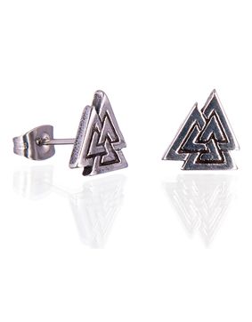 Northern Viking Jewelry Stål Valknut örhängen NVJKK044