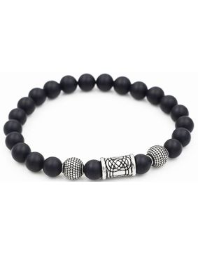 Northern Viking Jewelry Blackstone Knotwork armband NVJRA005