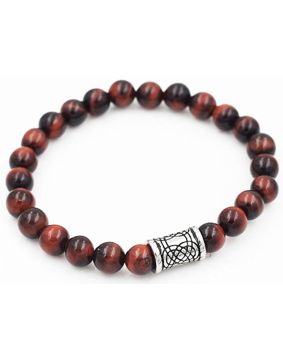 Northern Viking Jewelry Tiger Eye Knotwork armband NVJRA006