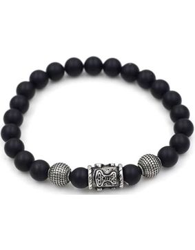 Northern Viking Jewelry Blackstone Thors Hammer armband NVJRA010