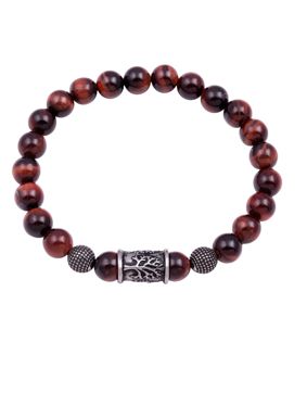 Northern Viking Jewelry Tiger Eye Tree Of Life armband NVJRA017