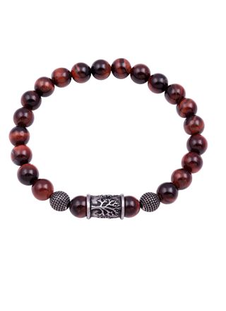 Northern Viking Jewelry Tiger Eye Tree Of Life armband NVJRA017