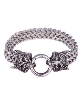 Northern Viking Jewelry Guardian Wolf armband NVJRA030