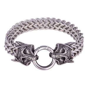 Northern Viking Jewelry Guardian Wolf armband NVJRA030 main product photo