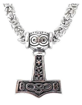 Northern Viking Jewelry NVJRS040 halsband Asatru Thor's