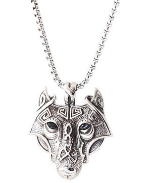 Northern Viking Jewelry NVJRS048 halsband Guardian Wolf