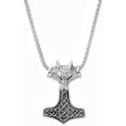 Northern Viking Jewelry NVJRS052 halsband Fenrir Wolfhead