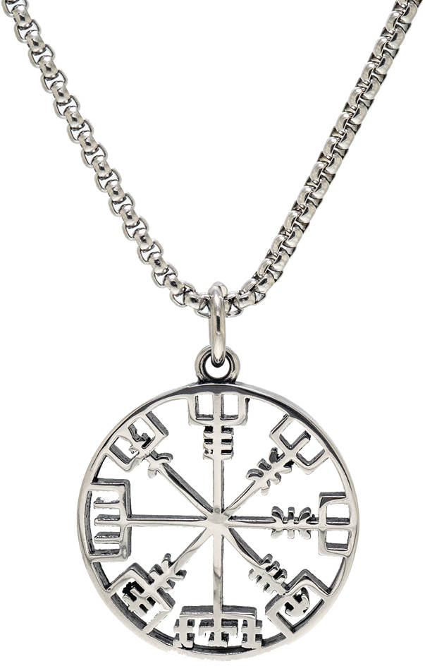Northern Viking Jewelry Vegvisir NVJRS079 halsband