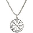 Northern Viking Jewelry Vegvisir NVJRS079 halsband