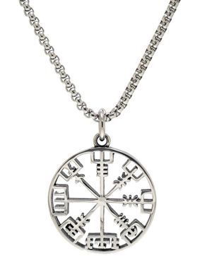 Northern Viking Jewelry Vegvisir NVJRS079 halsband