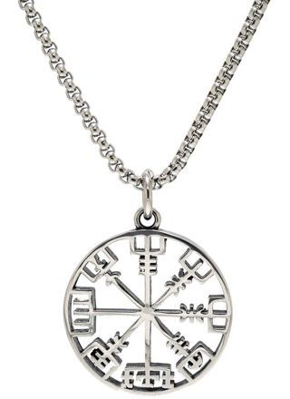 Northern Viking Jewelry Vegvisir NVJRS079 halsband