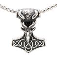 Northern Viking Jewelry Goat Head halsband NVJRS083