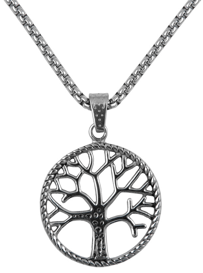 Northern Viking Jewelry NVJRS091 Solid tree of life halsband