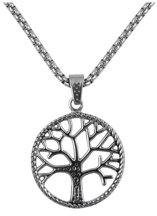 Northern Viking Jewelry NVJRS091 Solid tree of life halsband
