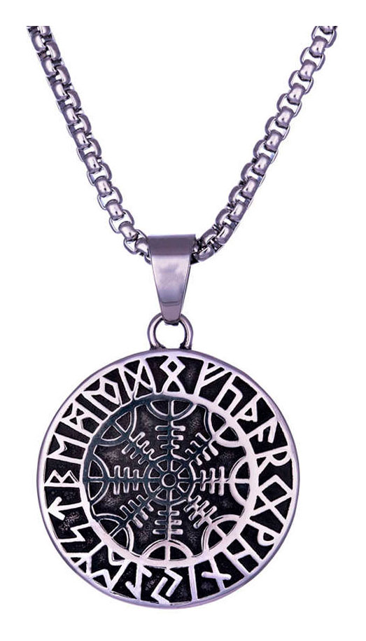 Northern Viking Jewelry Riimu Helm Of Awe halsband NVJRS103