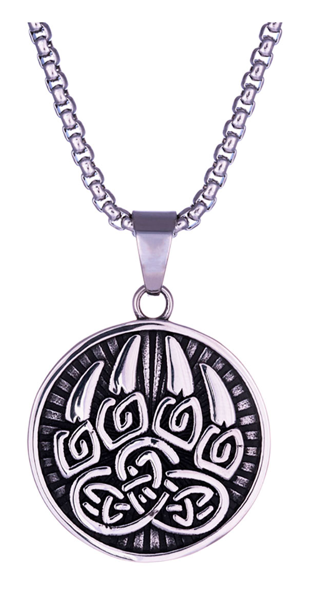 Northern Viking Jewelry Björnens Tass halsband NVJRS105