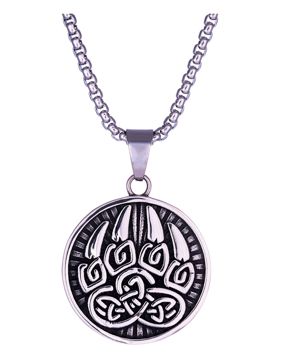 Northern Viking Jewelry Björnens Tass halsband NVJRS105
