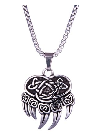 Northern Viking Jewelry Små Björnens Tass halsband NVJRS106