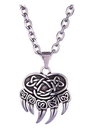 Northern Viking Jewelry Ankarkedja + Björnens Tass halsband NVJRS107