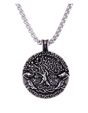 Northern Viking Jewelry Varg Tree of Life halsband NVJRS111