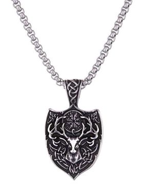 Northern Viking Jewelry Vegvisir Shield halsband NVJRS114