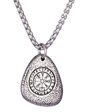 Northern Viking Jewelry Vegvisir Stone halsband NVJRS116