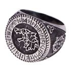 Northern Viking Jewelry Fenrir Rune ring NVJSO028_22.5mm