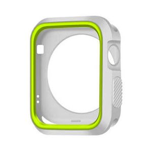 Apple Watch silikon skydd skal grå/limegrön - fyra olika storlekar main product photo