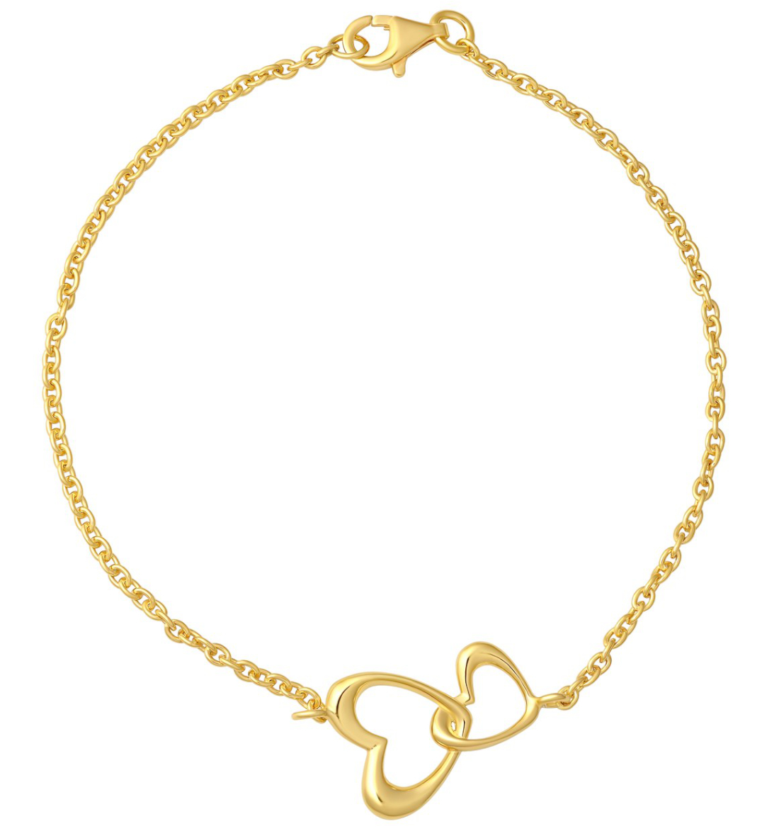 Lempikoru lucky hjärtarmband guldpläterat 55 051 00 190