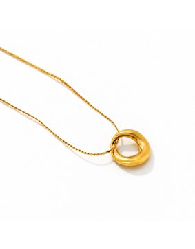 Madoww Orbit guldpläterat halsband 45 cm