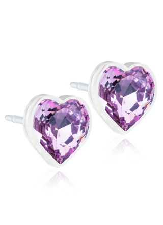 Blomdahl Heart Light Amethyst örhängen 6 mm 15-0121-74