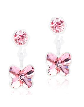 Blomdahl Pendant Butterfly Light Rose örhängen 4/5mm 15-0103-9924