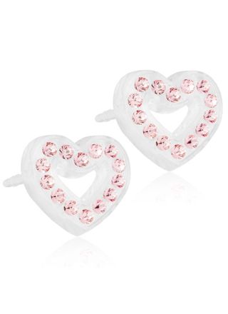 Blomdahl Brilliance Heart Hollow Light Rose örhängen 10mm 15-01121-24