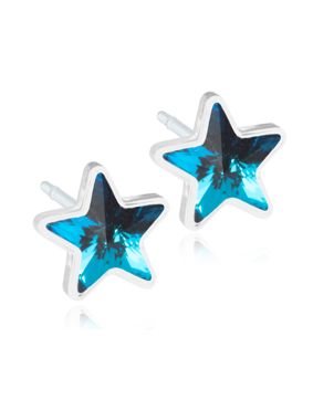 Blomdahl Star Aquamarine örhängen 6mm 15-0108-05