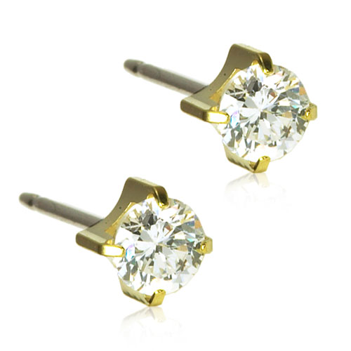 Blomdahl Tiffany White örhängen 5mm 15-1304-30