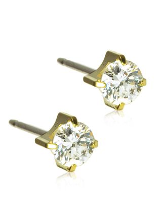 Blomdahl Tiffany White örhängen 5mm 15-1304-30