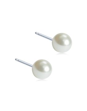 Blomdahl EJ NT Pearl 4 mm White pärlörhängen 15-1231-59
